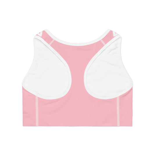 Elated Hippie Lotus Sports Bra- Pink Marshmallow