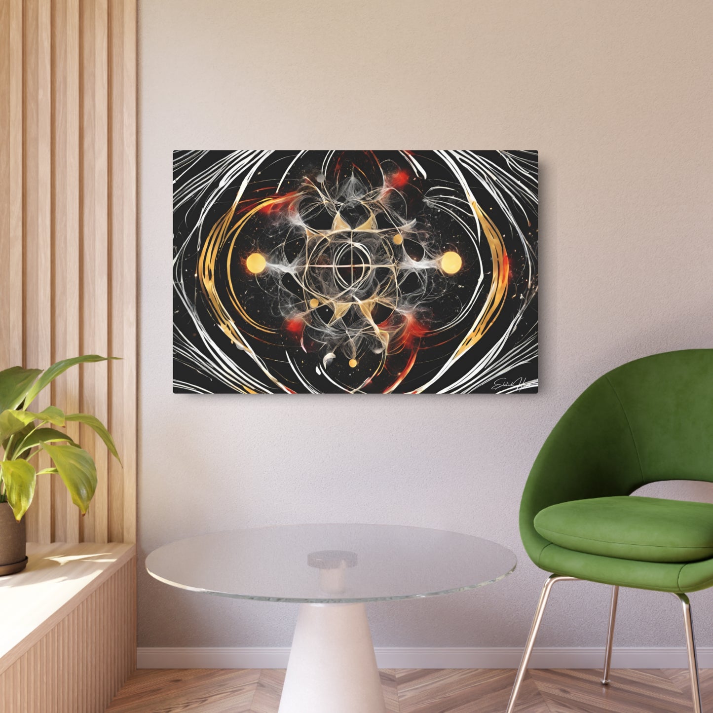 Elated Hippie Archangel Collection "Matrix within Matrix" Metal Art Piece