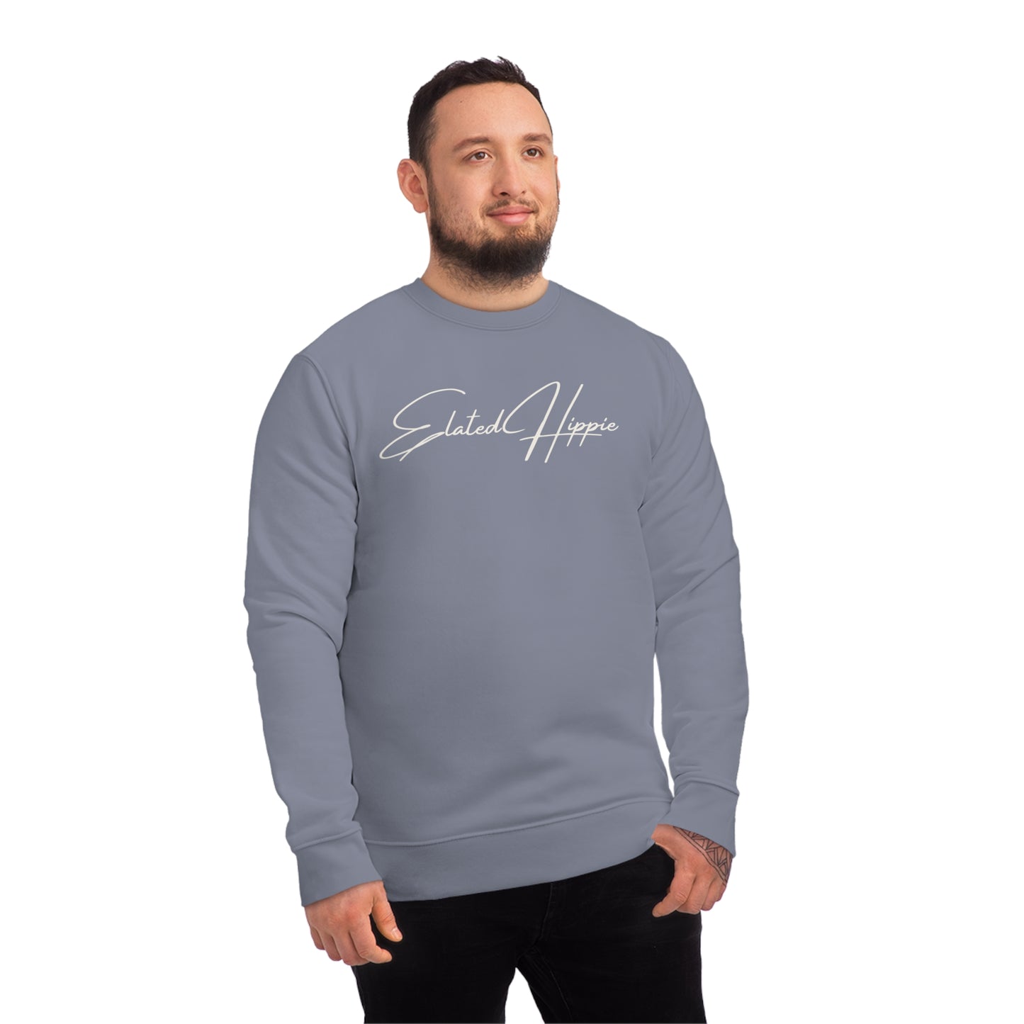 Elated Hippie Organic Cotton Sweatshirt - Cozy and Stylish for Comfort