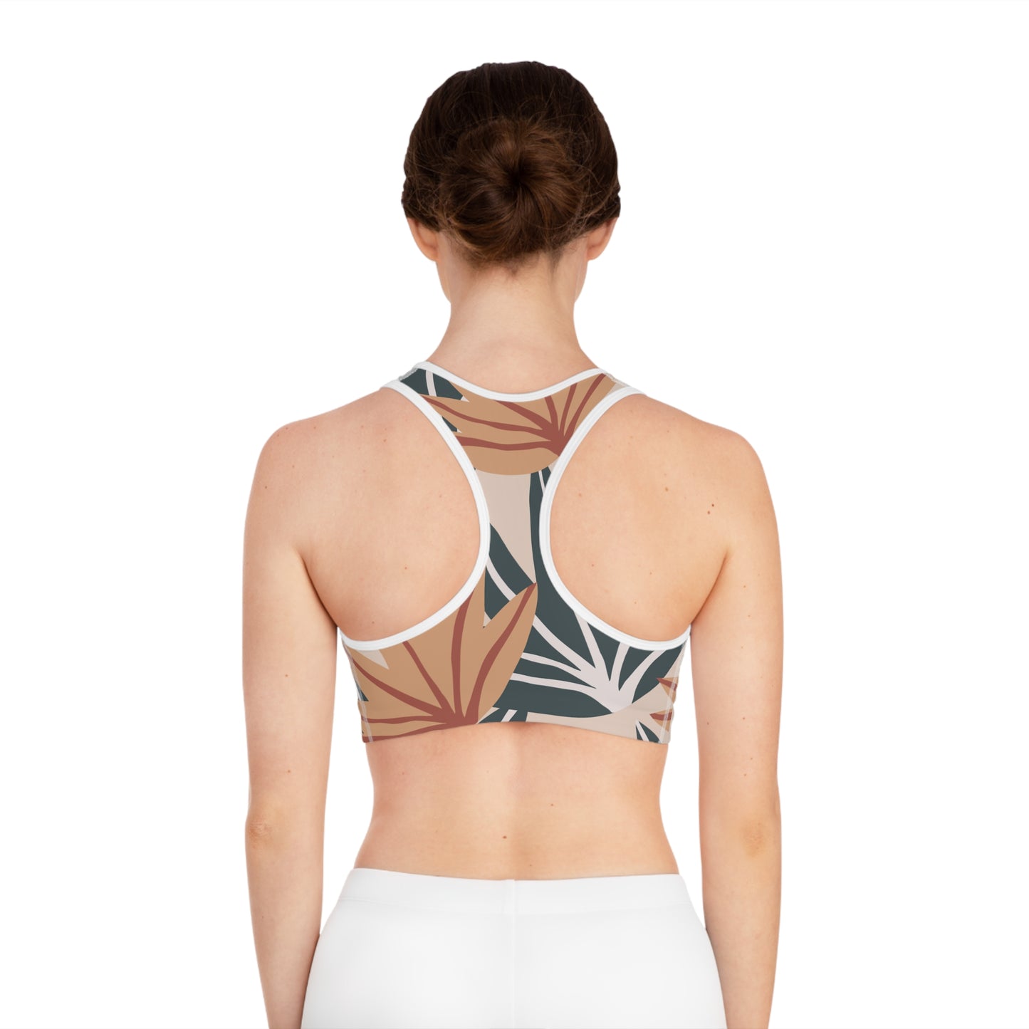 Elated Hippie Modern Palms Sports Bra - Stylish Activewear for Fitness Enthusiasts