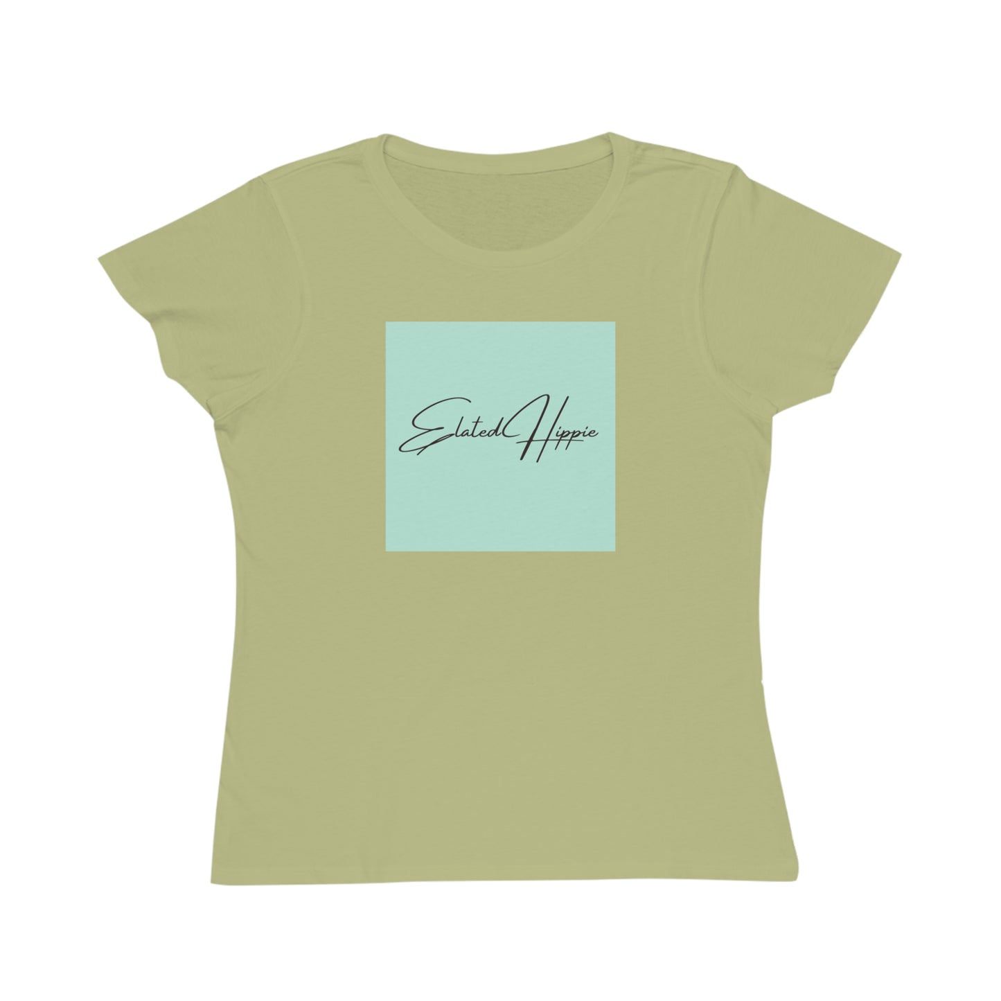 Elated Hippie Organic Pale Sea Foam Women's T-Shirt - Comfortable & Eco-Friendly Casual Wear