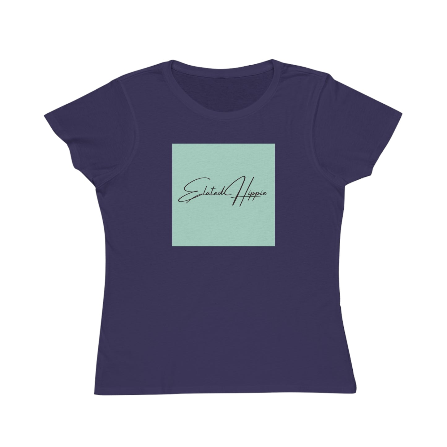 Elated Hippie Organic Pale Sea Foam Women's T-Shirt - Comfortable & Eco-Friendly Casual Wear