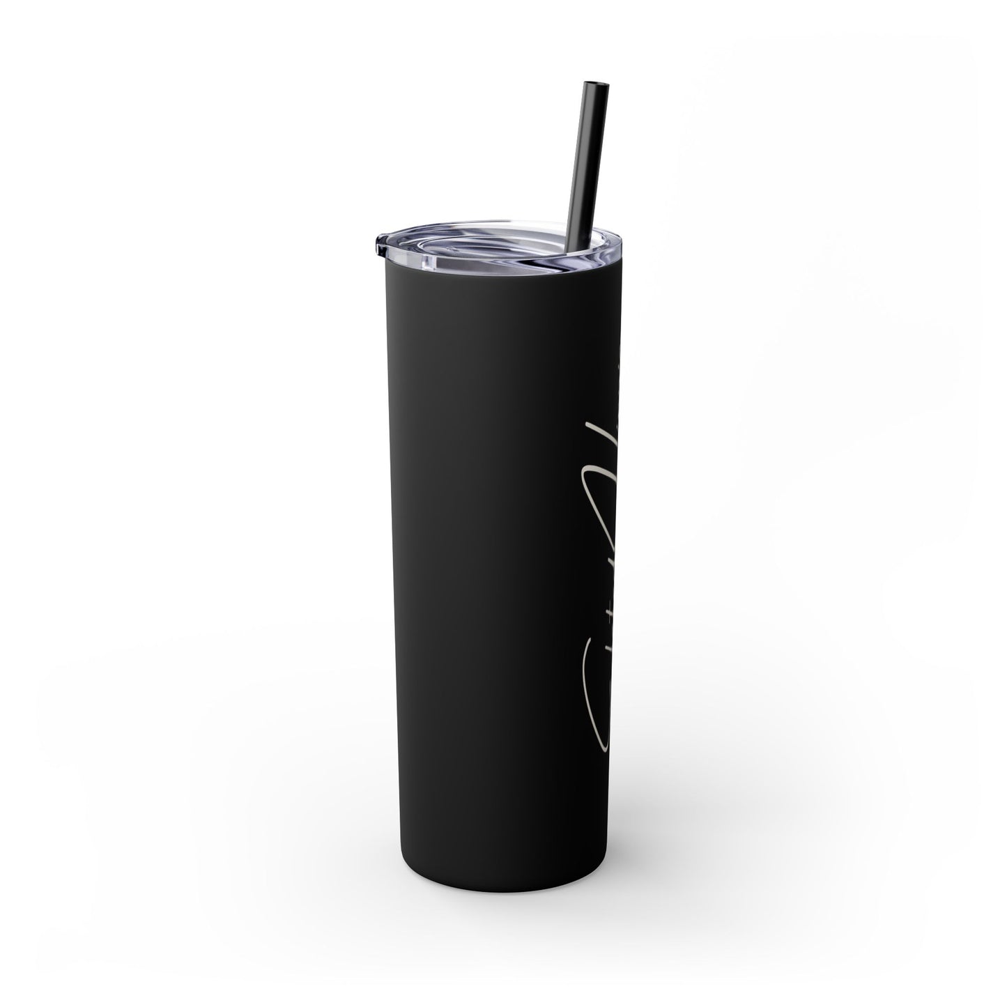 Elated Hippie 20oz Skinny Tumbler with Straw - Inspirational Drinkware for Eco-Conscious Lifestyle