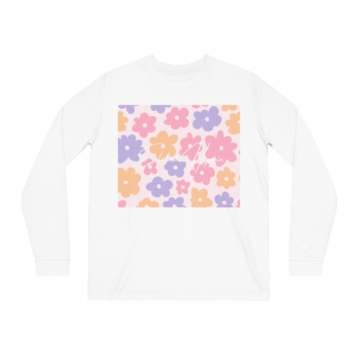 Elated Hippie Modern Geometric Long Sleeve Tee for Casual Style