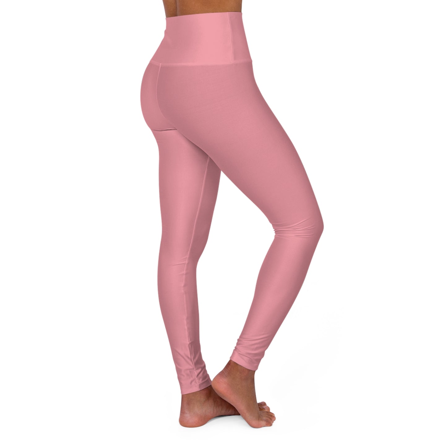 Elated Hippie High-Waisted Yoga Leggings - Blush Pink