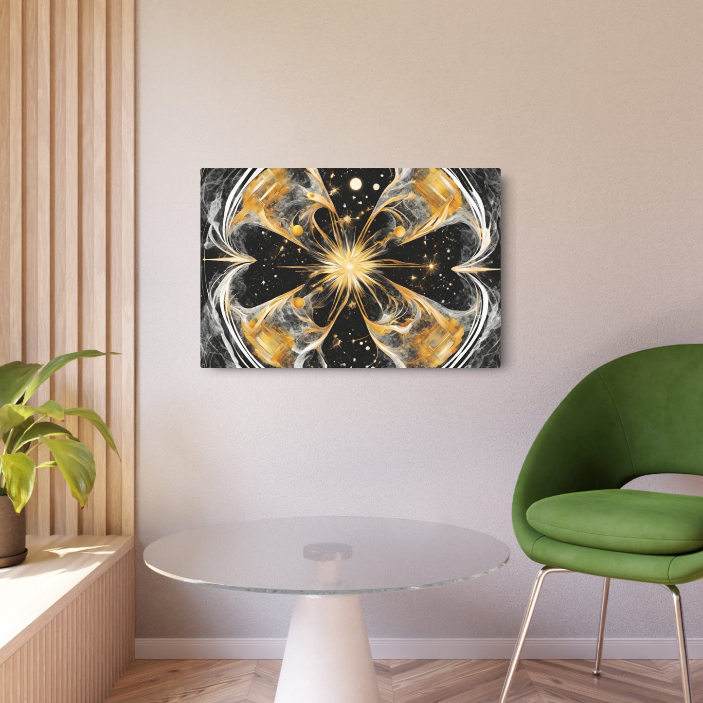 Elated Hippie Archangel Collection "Black into The Abyss" Metal Art Piece