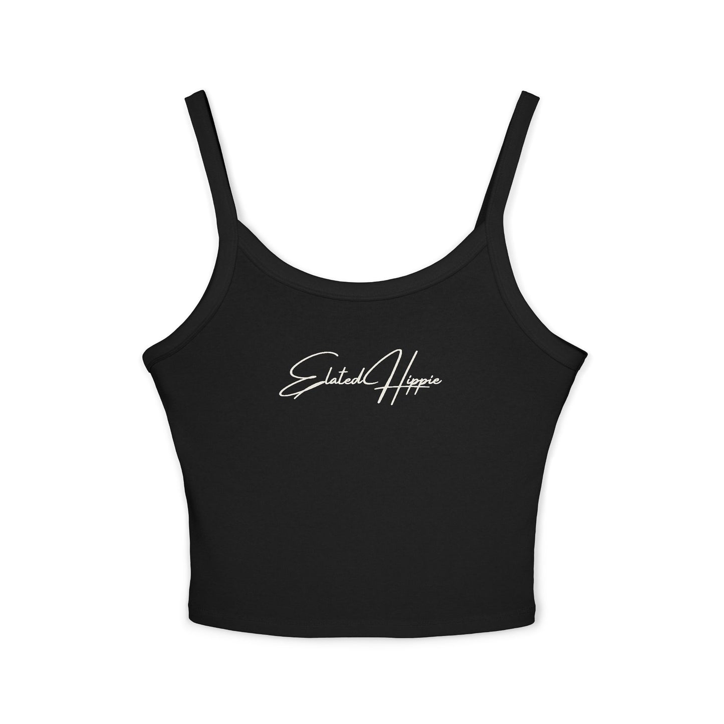 Elated Hippie Ethereal Spaghetti Strap Tank (Black)