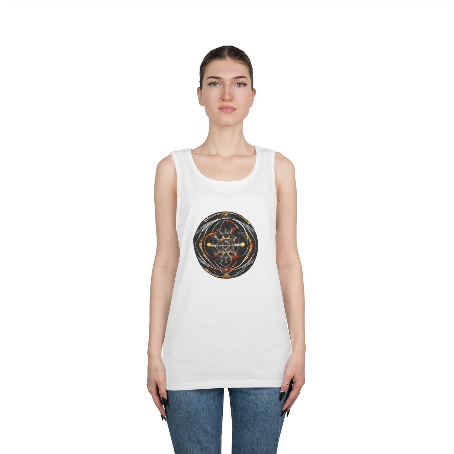 Elated Hippie Archangel Collection "Matrix Within A Matrix" 100% Heavy Cotton Tank Top Men's