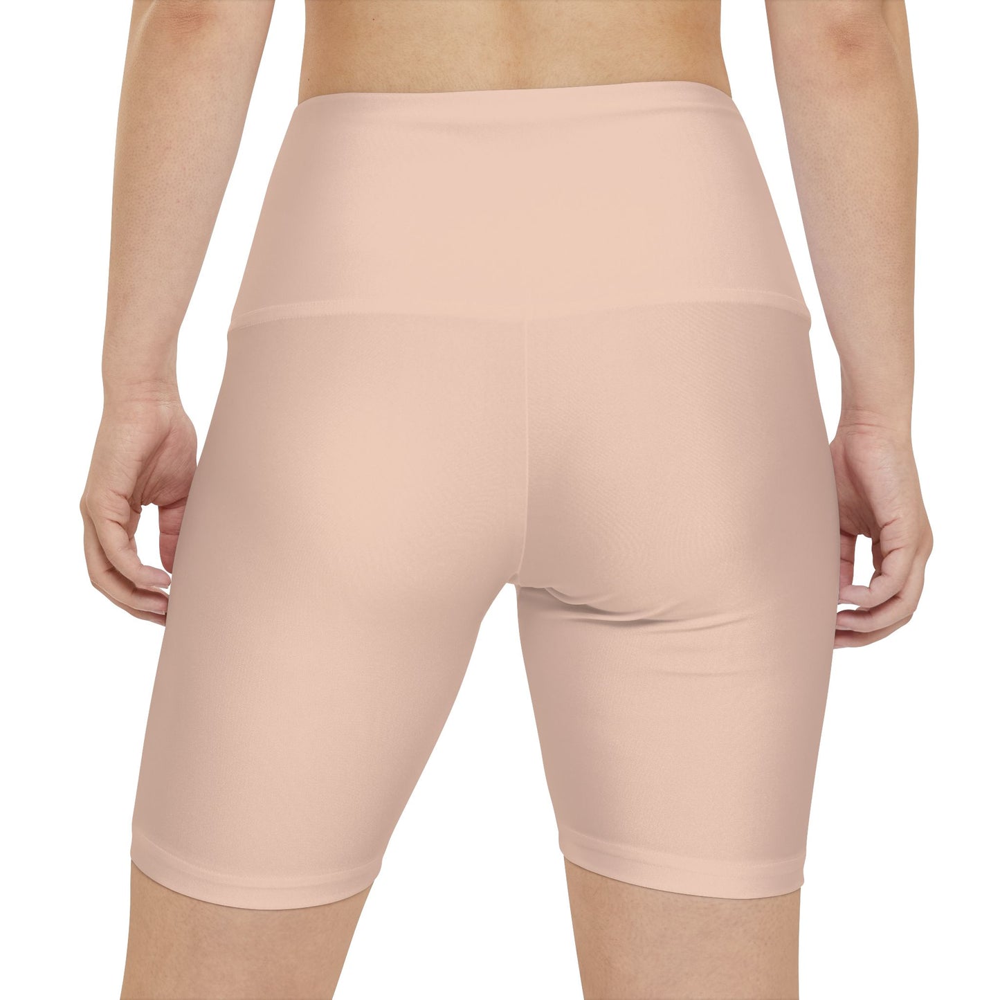 Elated Hippie Women's Workout Shorts - Light Peach