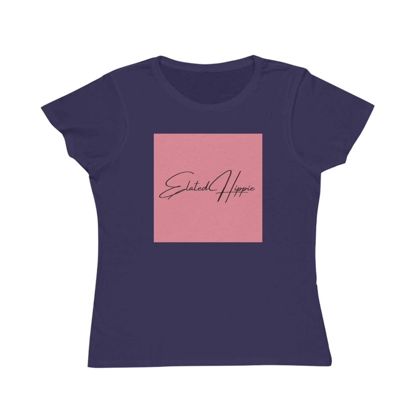 Elated Hippie Organic Pink Women's T-Shirt - Comfortable & Eco-Friendly Casual Wear