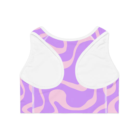 Elated Hippie "Electric Pink" Sports Bra - Stylish Activewear for Fitness Enthusiasts