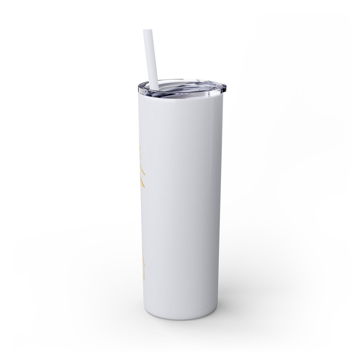 Elated Hippie 20oz Skinny Tumbler with Straw - Inspirational Drinkware for Eco-Conscious Lifestyle