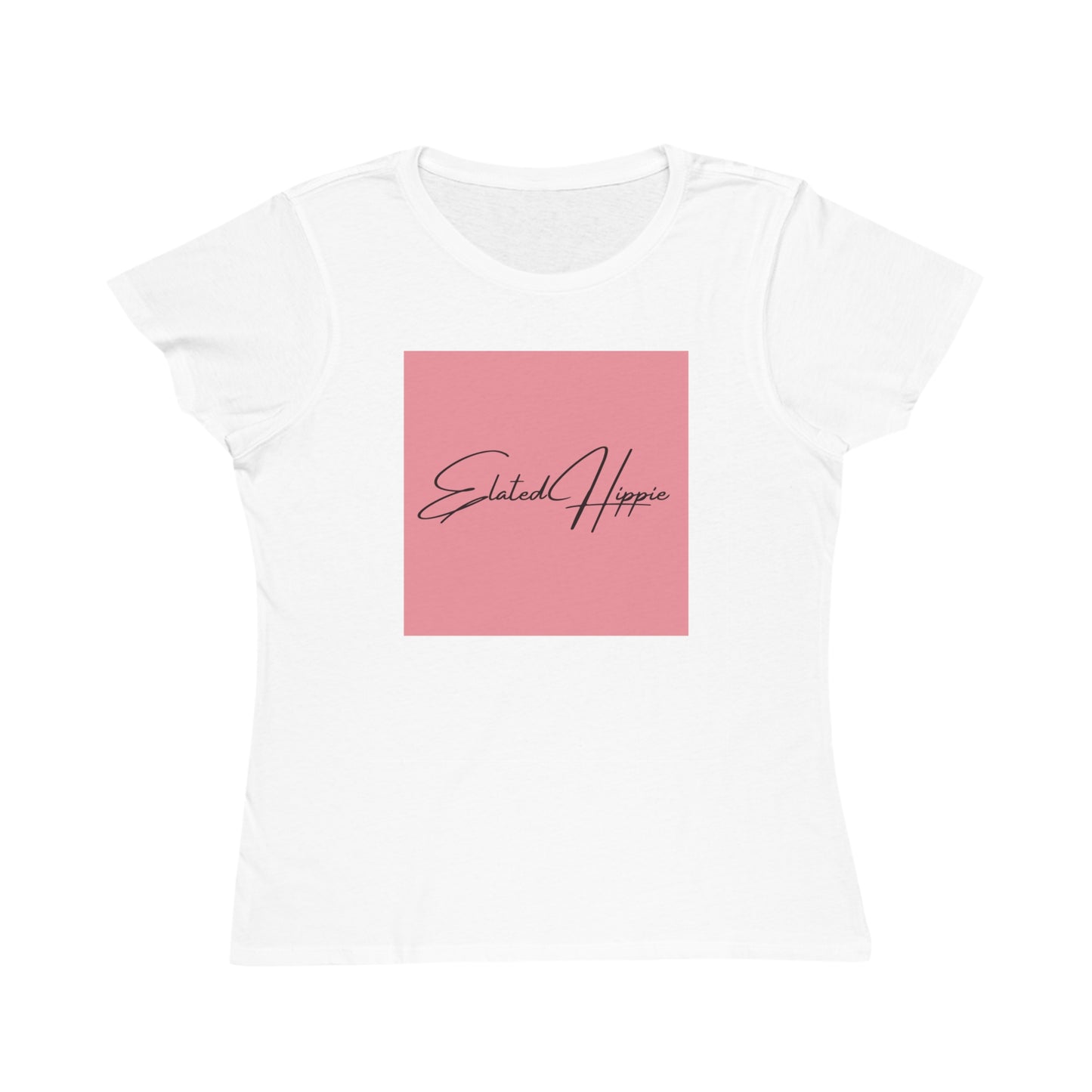 Elated Hippie Organic Pink Women's T-Shirt - Comfortable & Eco-Friendly Casual Wear