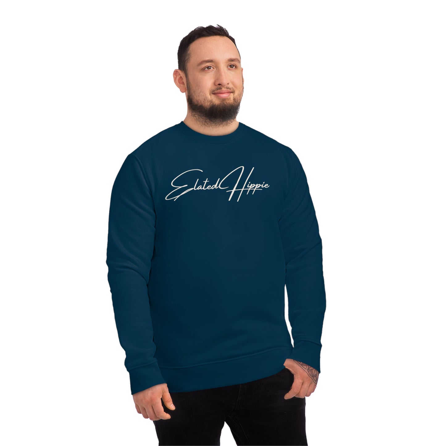 Elated Hippie Organic Cotton Sweatshirt - Cozy and Stylish for Comfort