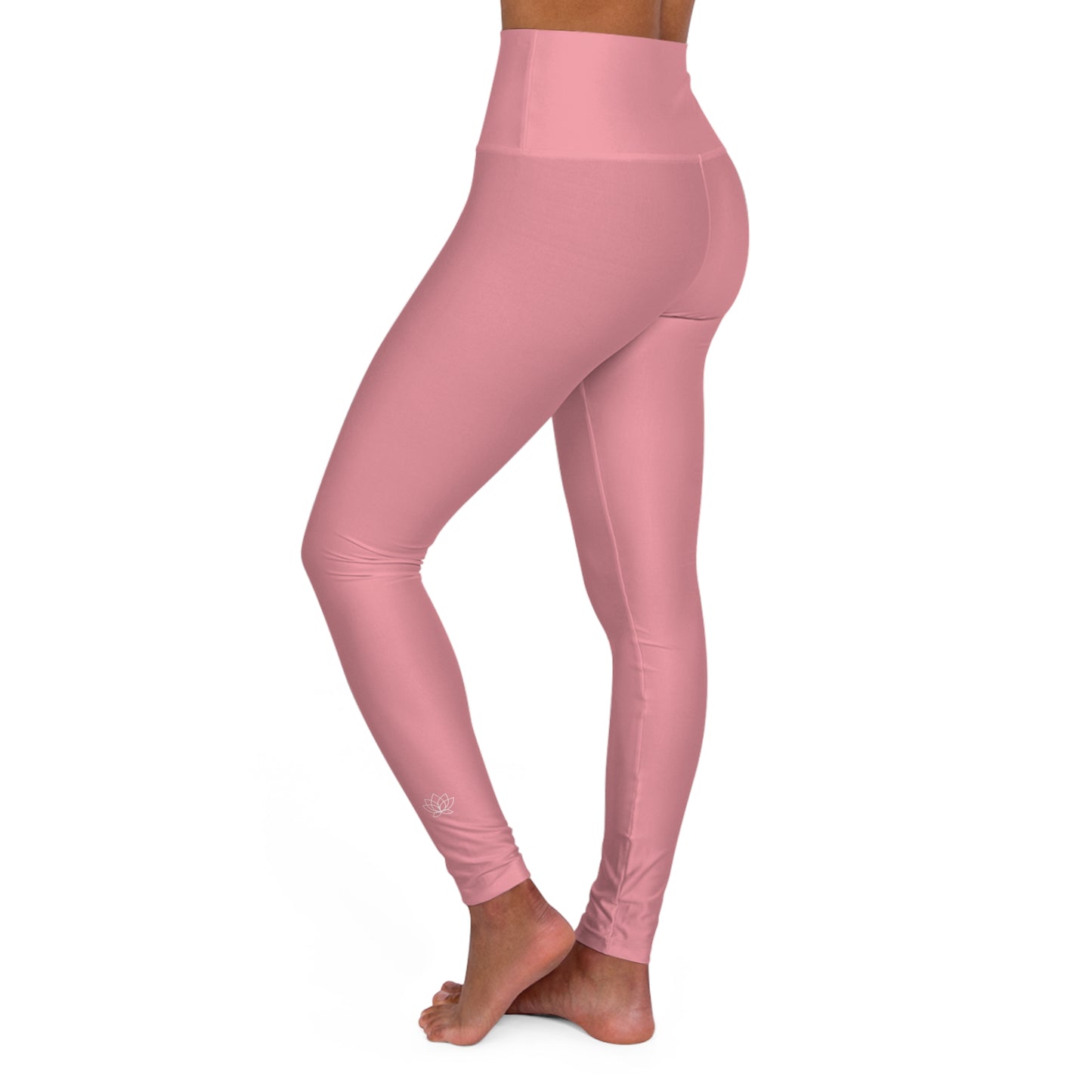 Elated Hippie High-Waisted Yoga Leggings - Blush Pink