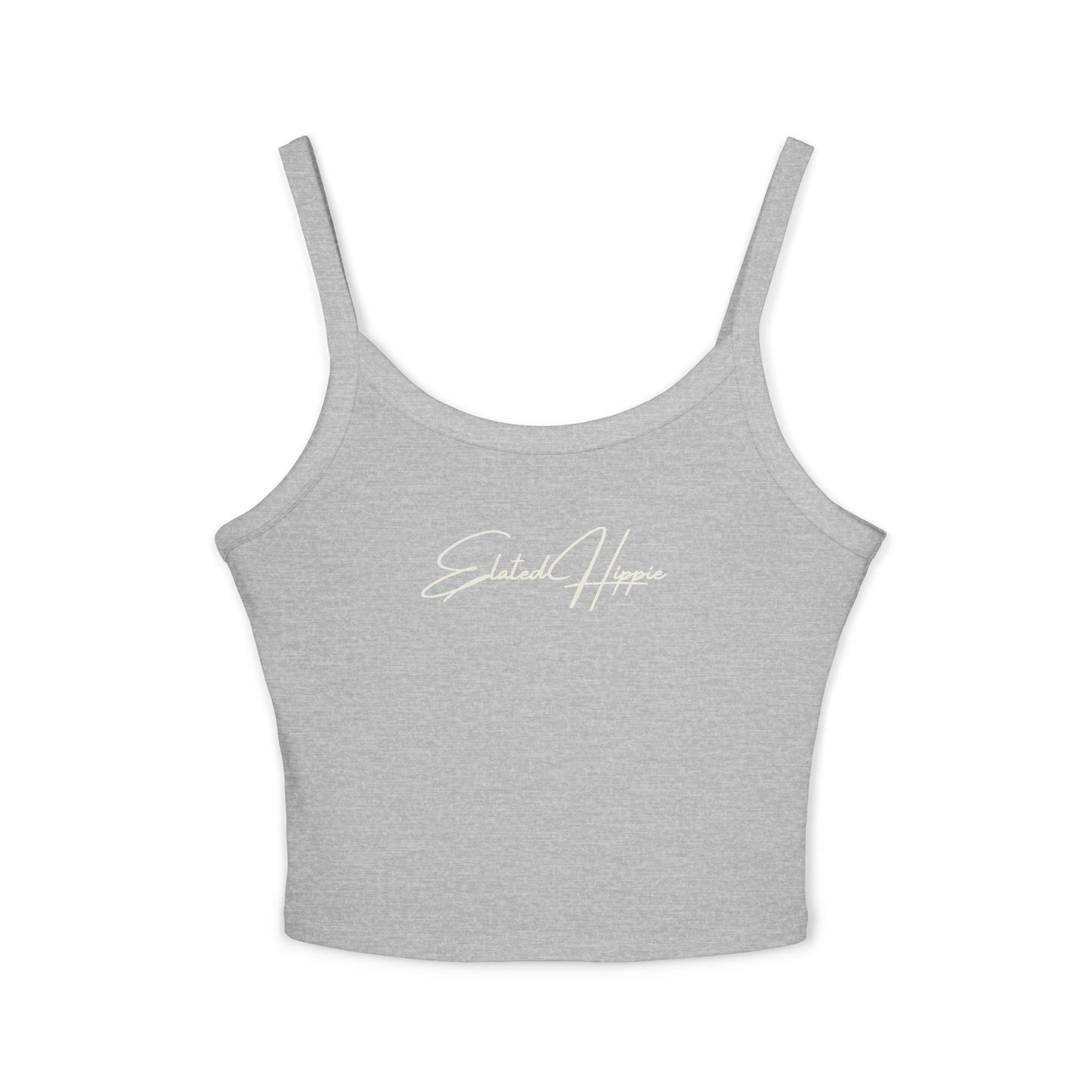 Elated Hippie (Gray) Ethereal Women's Spaghetti Strap Tank Top