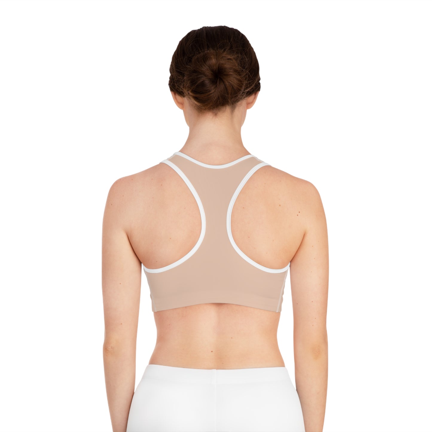 Elated Hippie Lotus Sports Bra - Light Peach