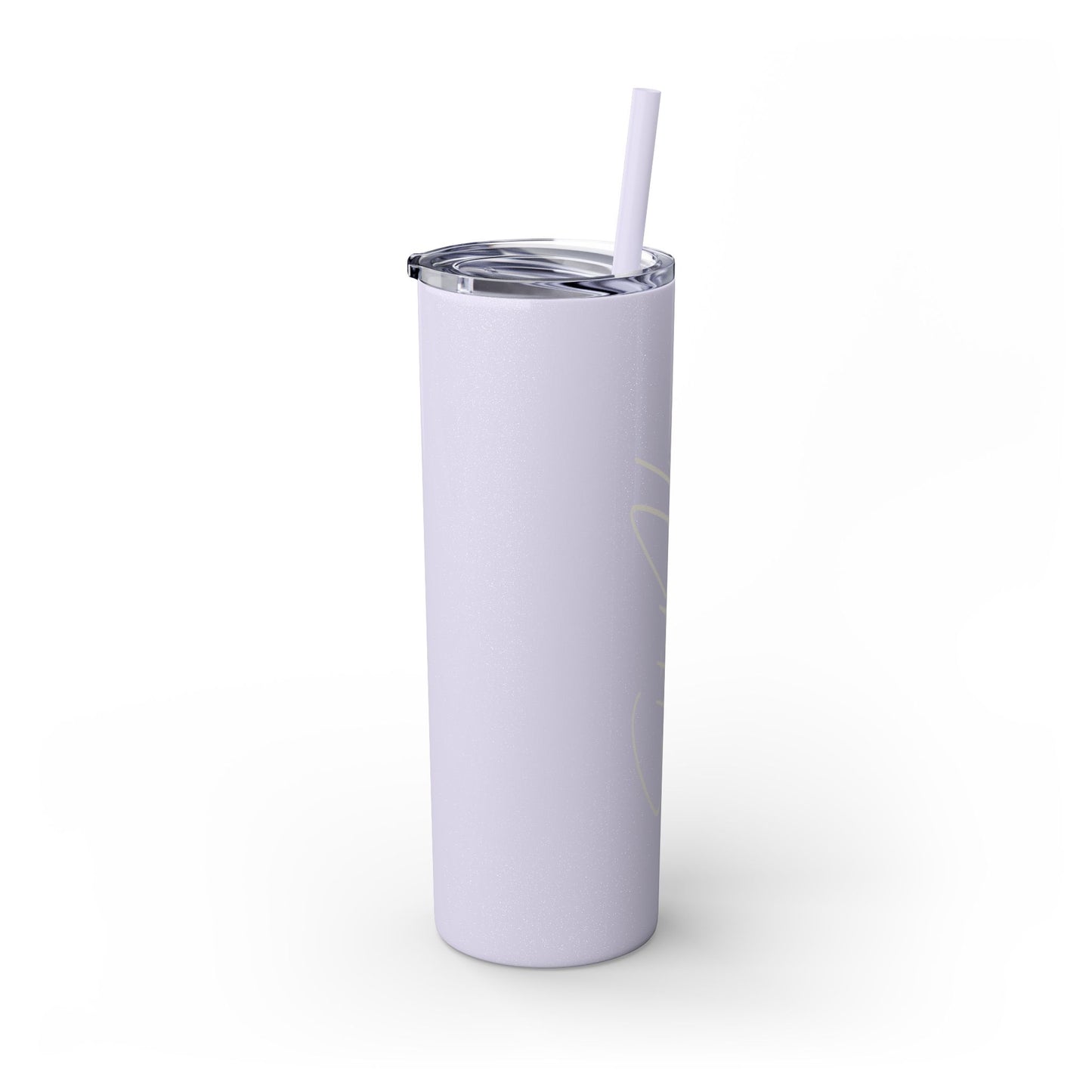 Elated Hippie 20oz Skinny Tumbler with Straw - Inspirational Drinkware for Eco-Conscious Lifestyle