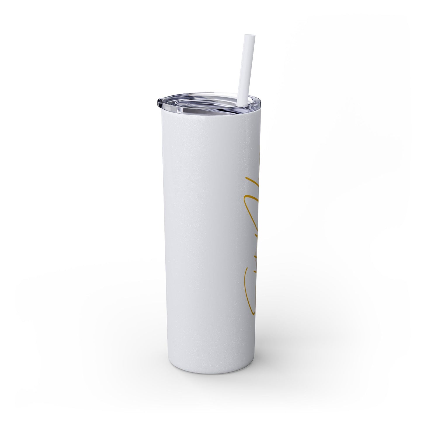Elated Hippie 20oz Skinny Tumbler with Straw - Inspirational Drinkware for Eco-Conscious Lifestyle