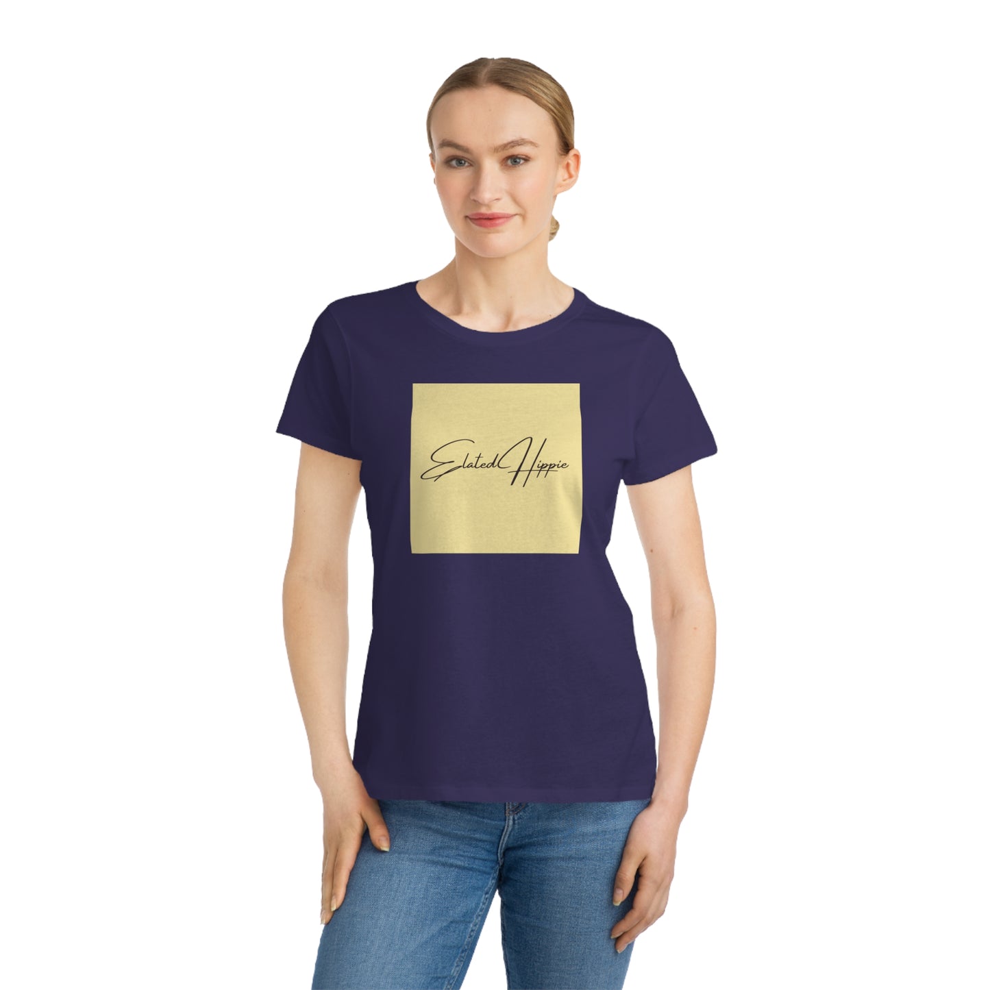 Elated Hippie Sunshine Organic Cotton Women's T-Shirt - Comfortable & Eco-Friendly Casual Wear