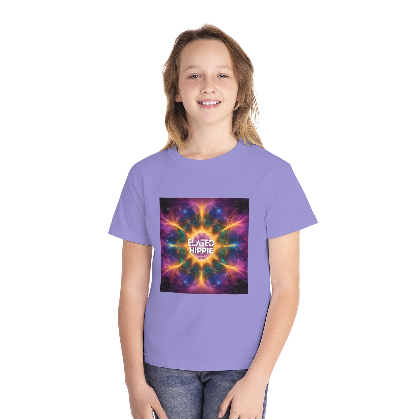 Elated Hippie %100 Cotton "Shining Star" Youth Midweight Tee