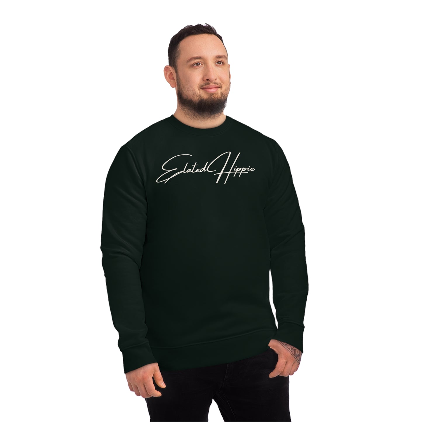 Elated Hippie Organic Cotton Sweatshirt - Cozy and Stylish for Comfort