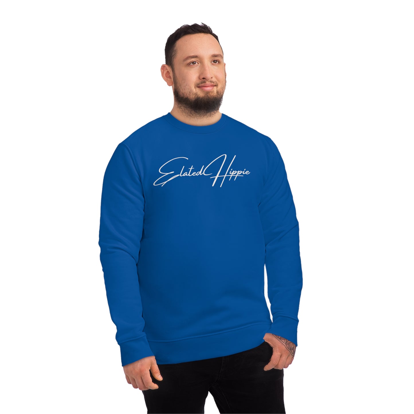 Elated Hippie Organic Cotton Sweatshirt - Cozy and Stylish for Comfort