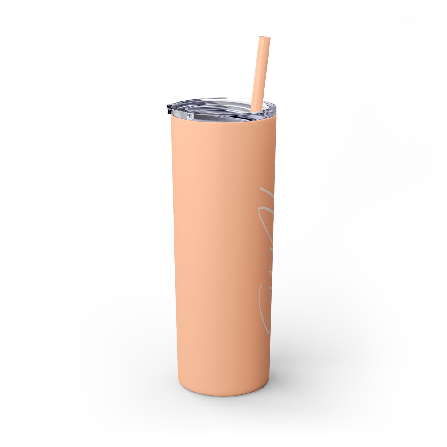 Elated Hippie 20oz Skinny Tumbler with Straw - Inspirational Drinkware for Eco-Conscious Lifestyle