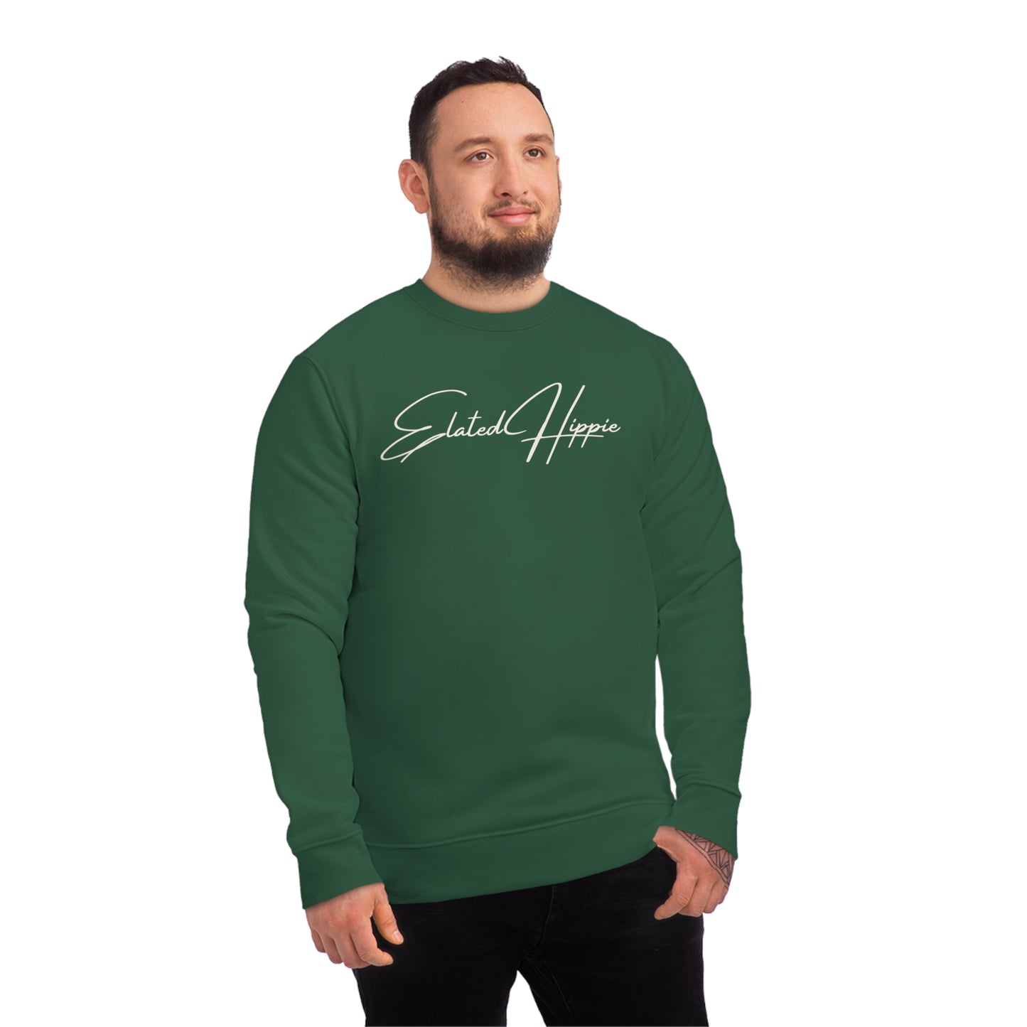 Elated Hippie Organic Cotton Sweatshirt - Cozy and Stylish for Comfort