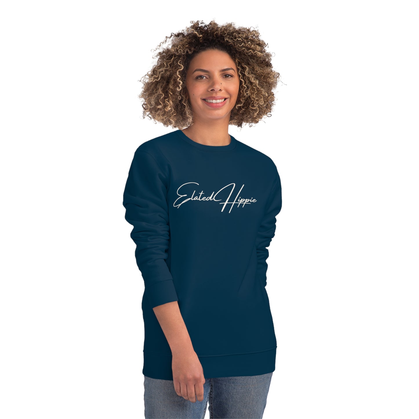 Elated Hippie Organic Cotton Sweatshirt - Cozy and Stylish for Comfort