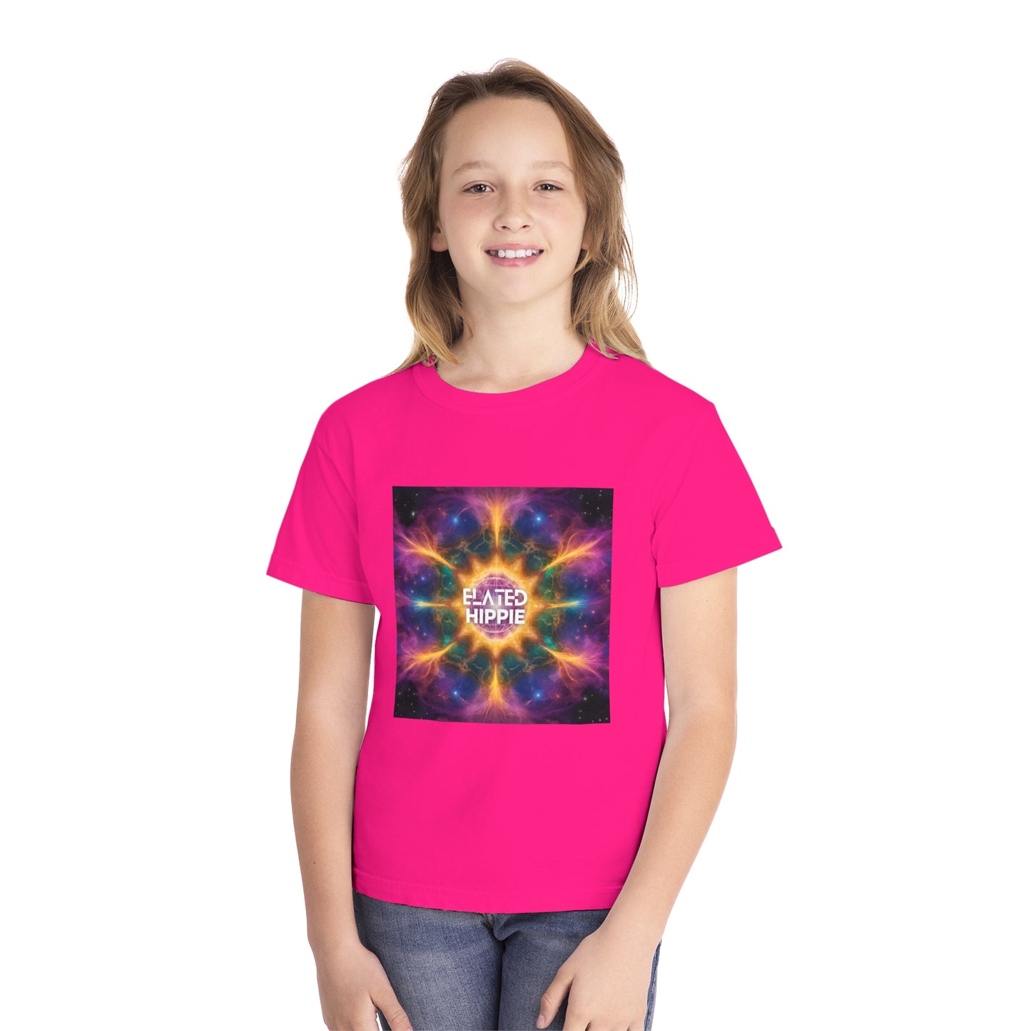 Elated Hippie %100 Cotton "Shining Star" Youth Midweight Tee