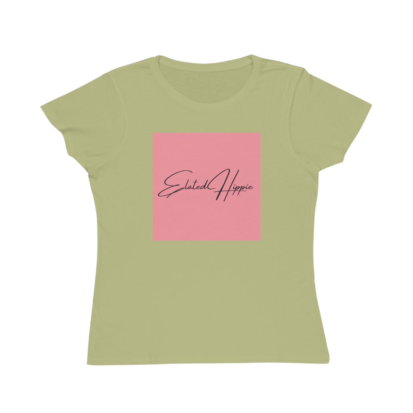 Elated Hippie Organic Pink Women's T-Shirt - Comfortable & Eco-Friendly Casual Wear