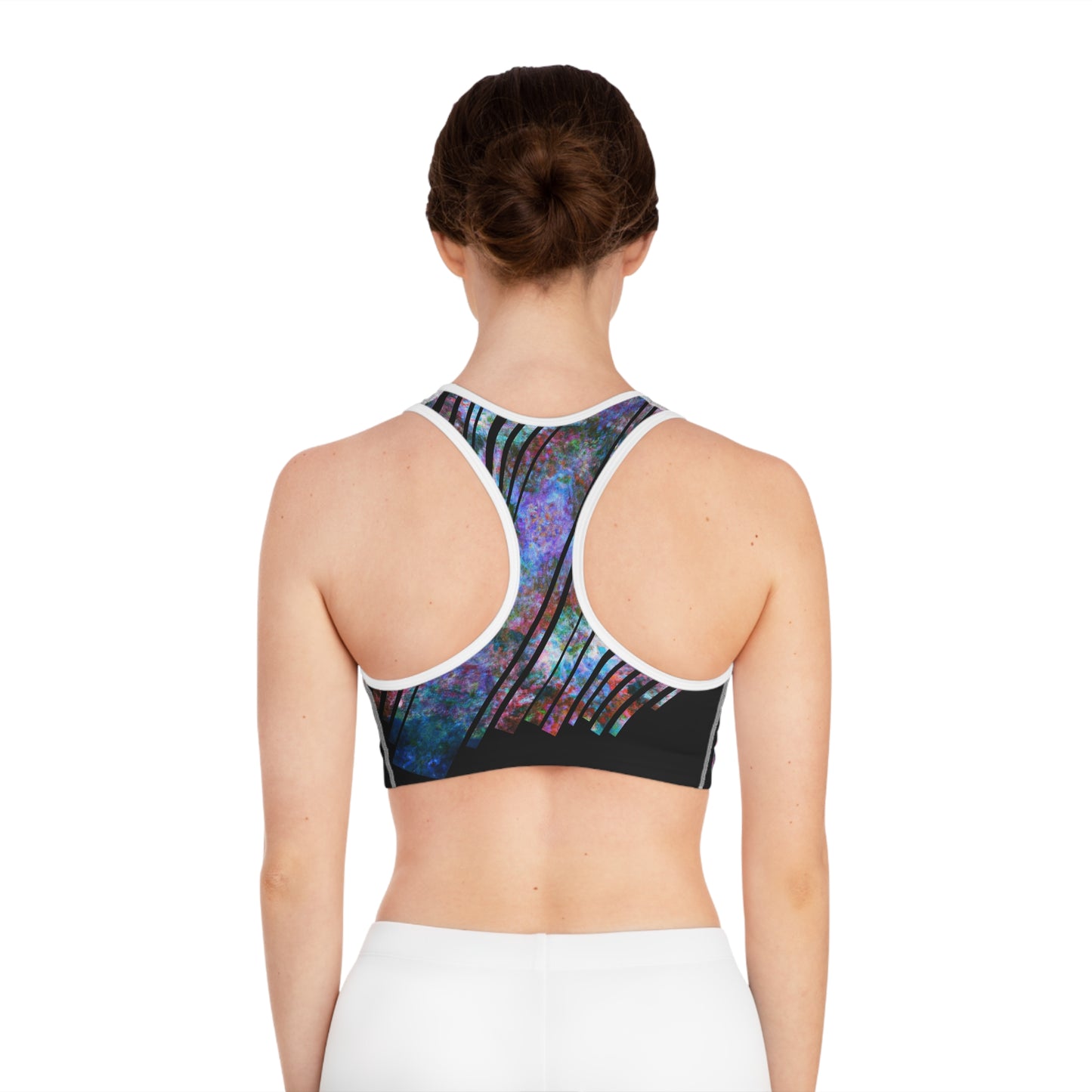 Elated Hippie Sports Bra, Athletic Underwear, Workout Gear, Fitness Apparel, Exercise Top, Activewear for Women