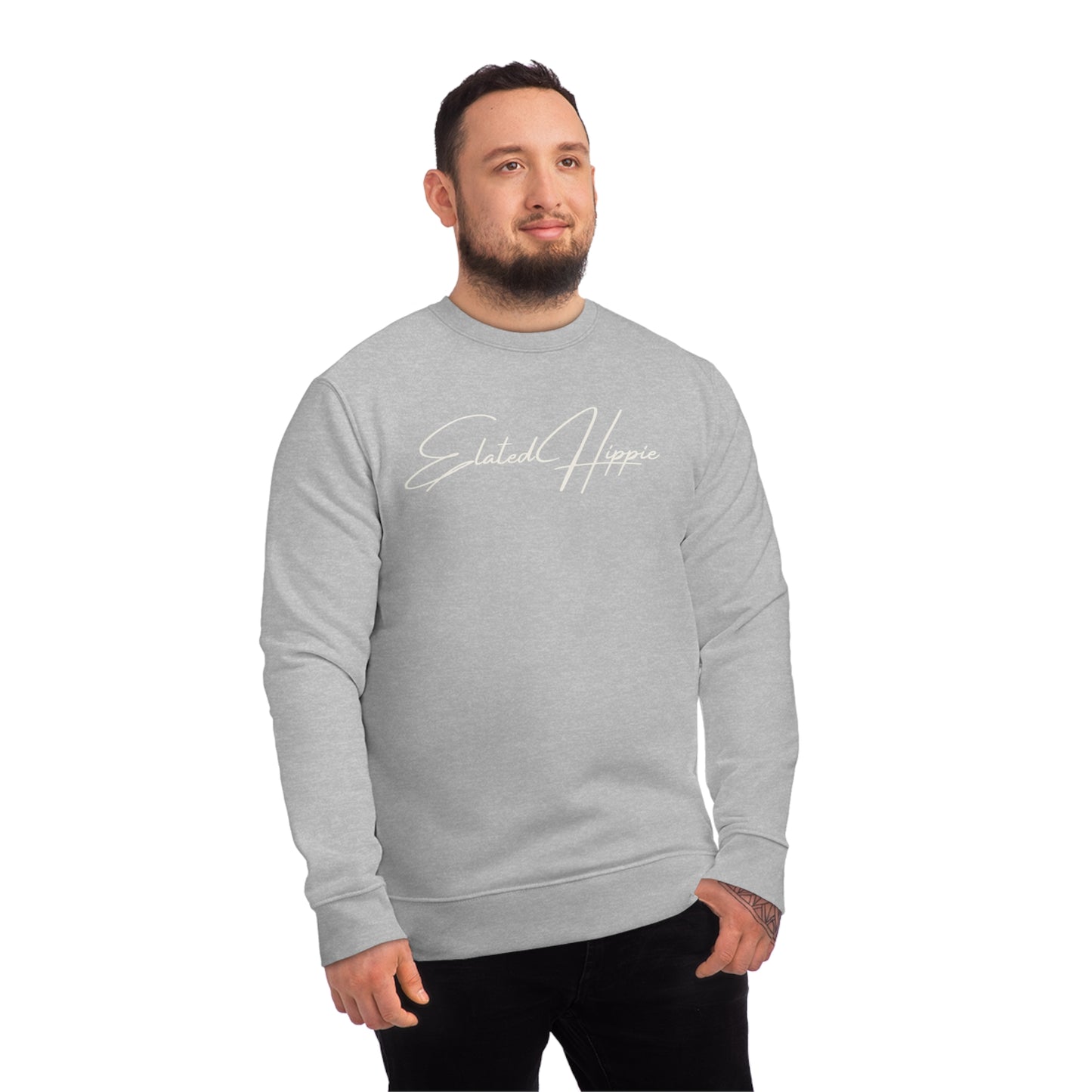 Elated Hippie Organic Cotton Sweatshirt - Cozy and Stylish for Comfort