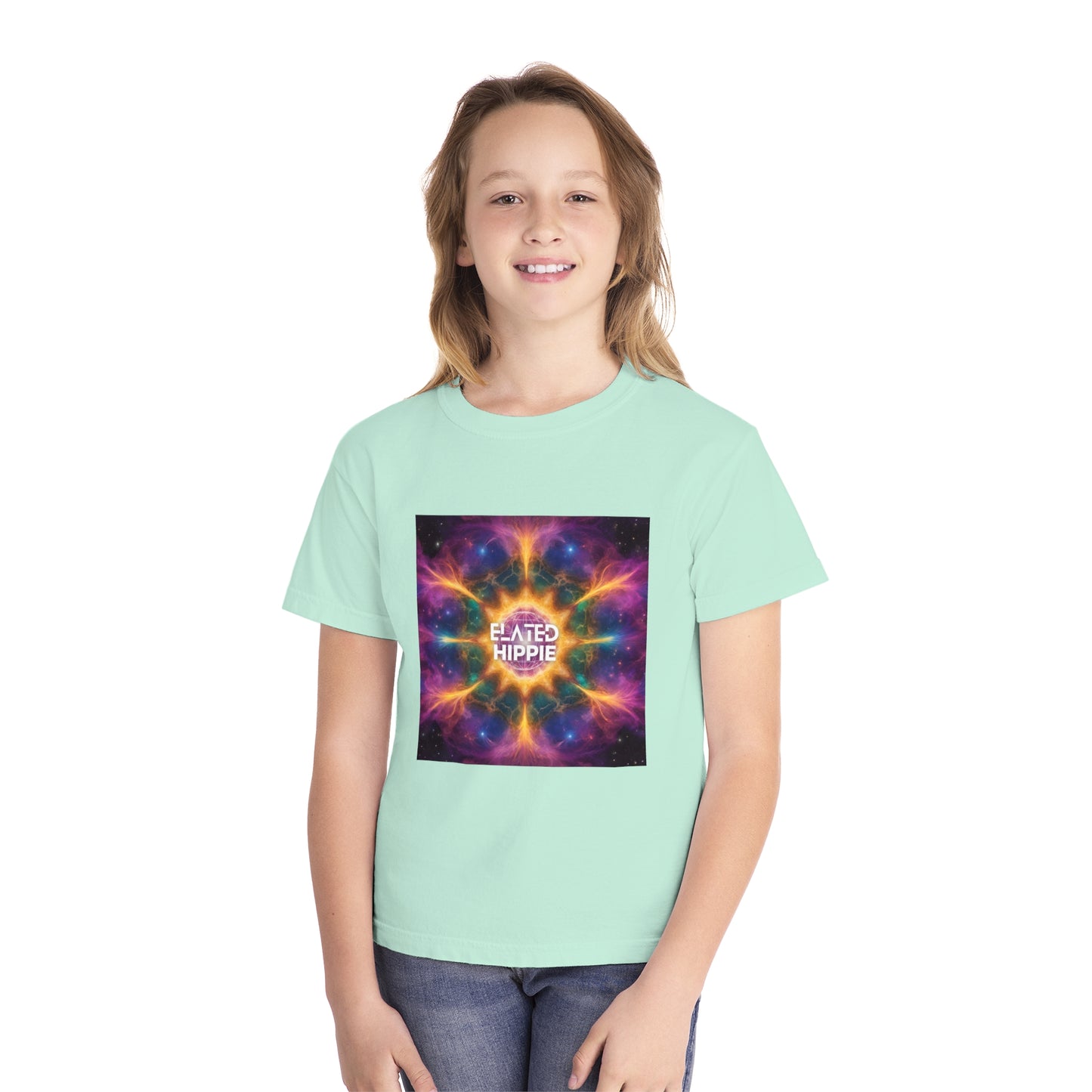 Elated Hippie %100 Cotton "Shining Star" Youth Midweight Tee