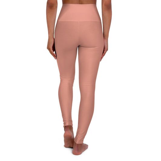 Elated Hippie High-Waisted Yoga Leggings - Dusty Coral