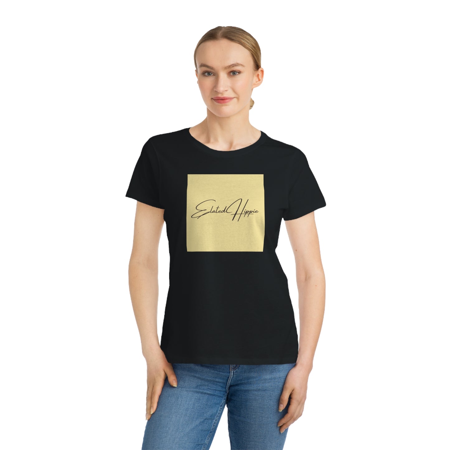 Elated Hippie Sunshine Organic Cotton Women's T-Shirt - Comfortable & Eco-Friendly Casual Wear