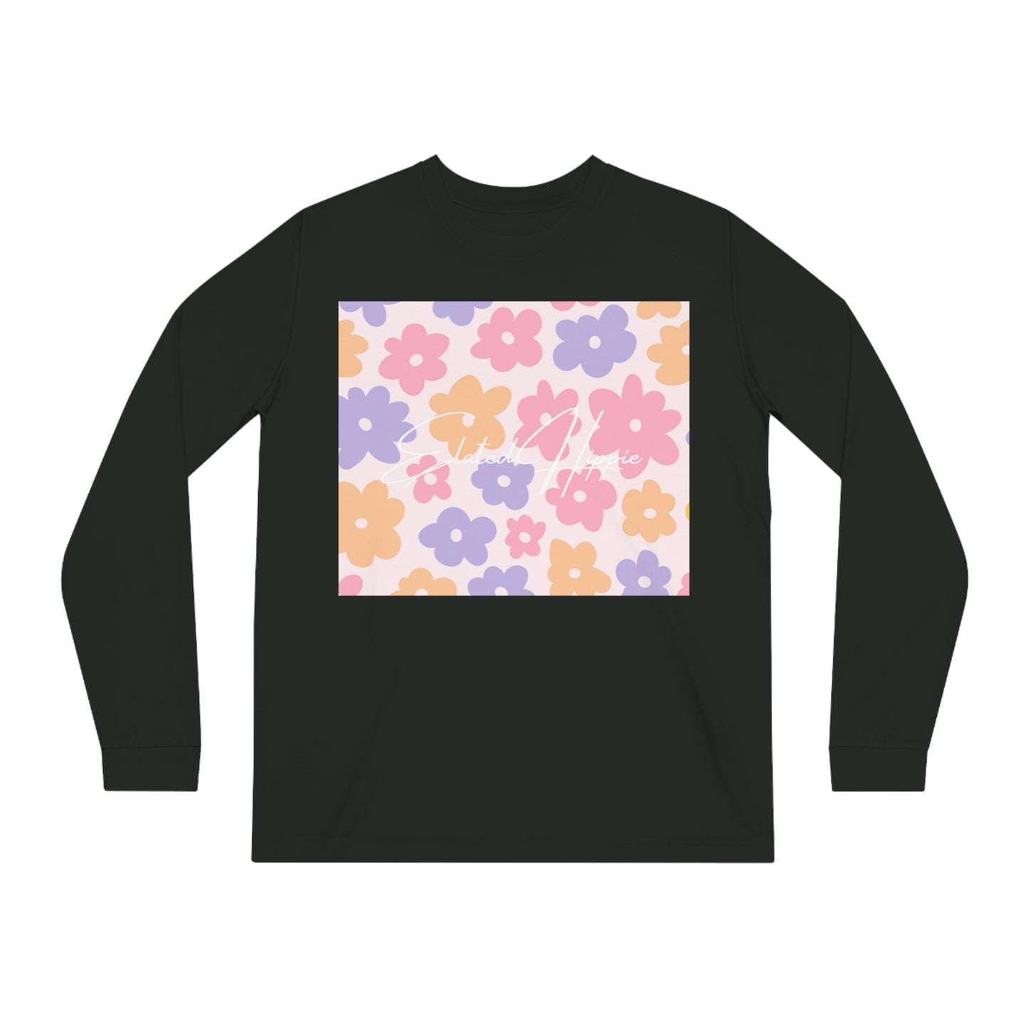 Elated Hippie Modern Geometric Long Sleeve Tee for Casual Style