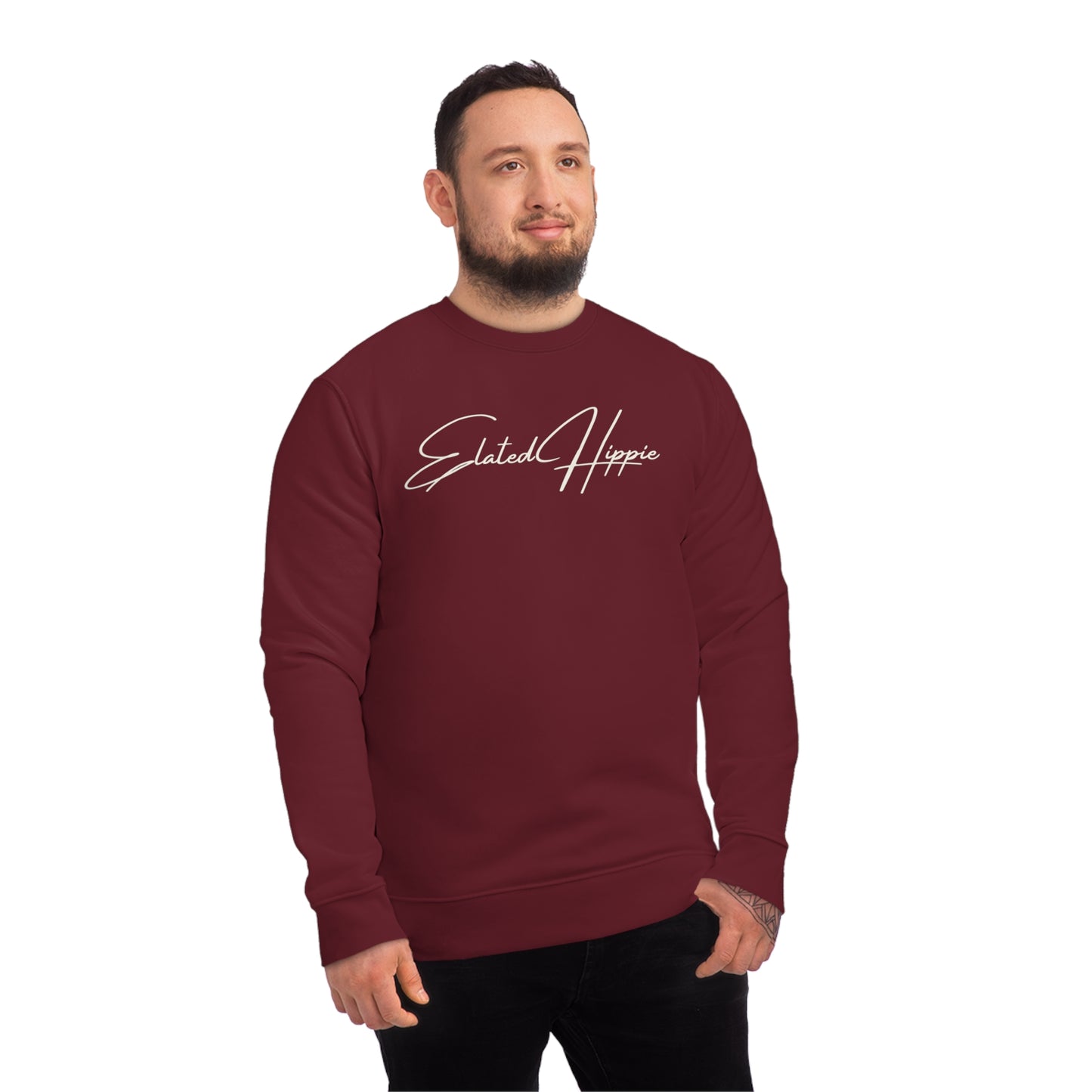 Elated Hippie Organic Cotton Sweatshirt - Cozy and Stylish for Comfort