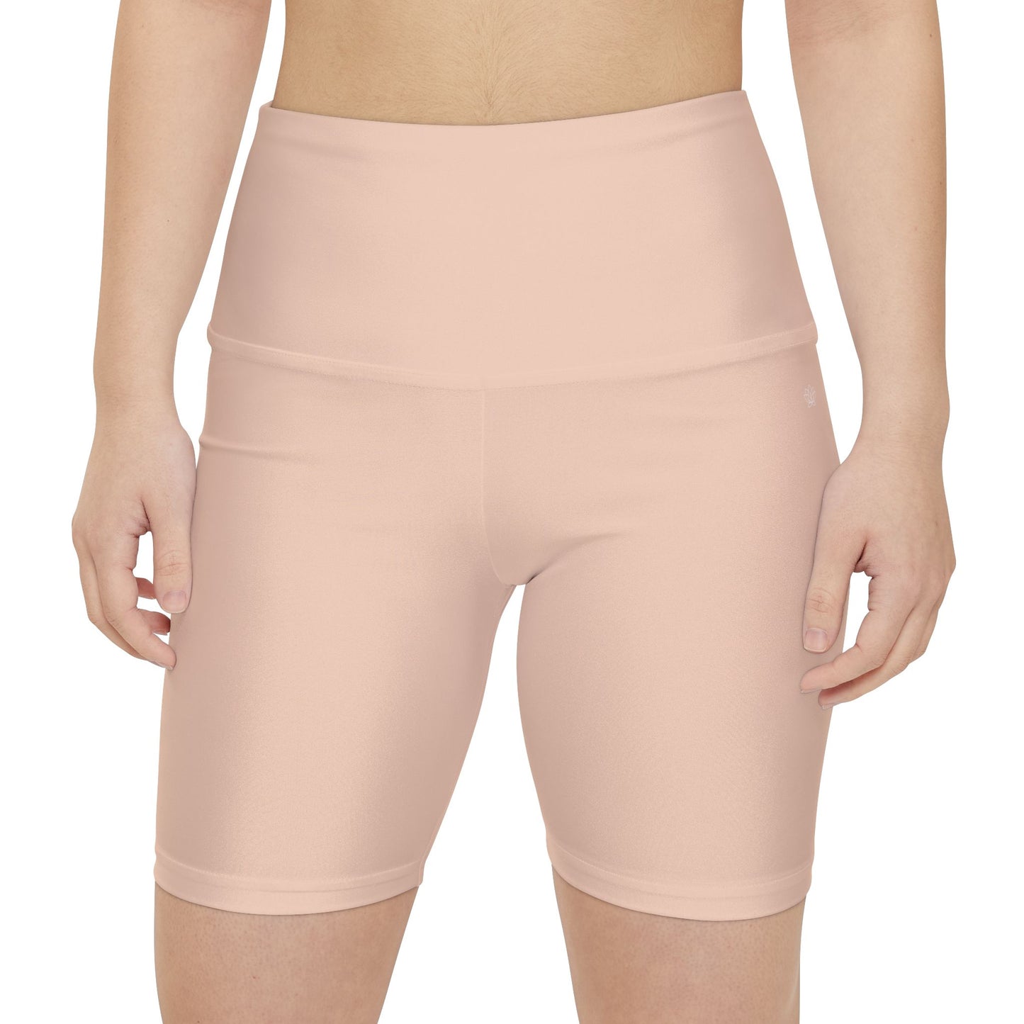 Elated Hippie Women's Workout Shorts - Light Peach