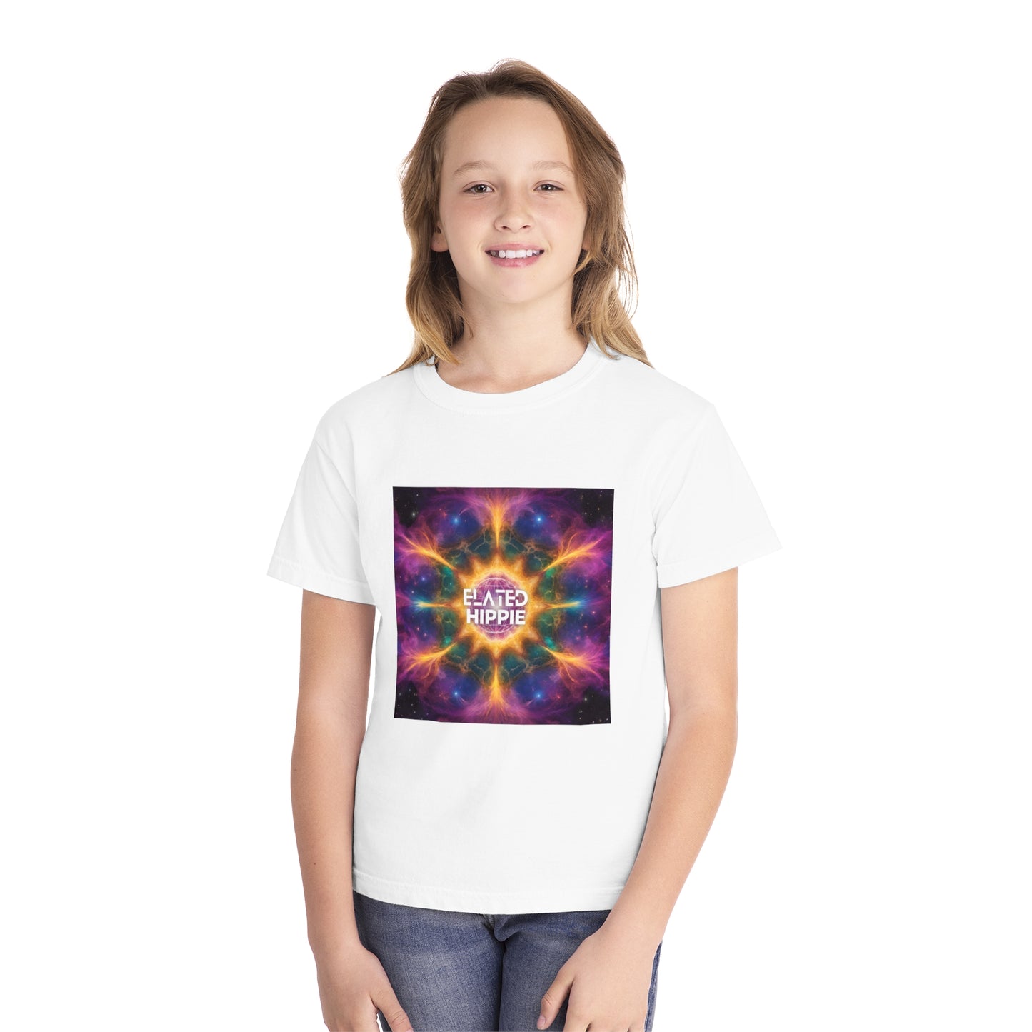 Elated Hippie %100 Cotton "Shining Star" Youth Midweight Tee