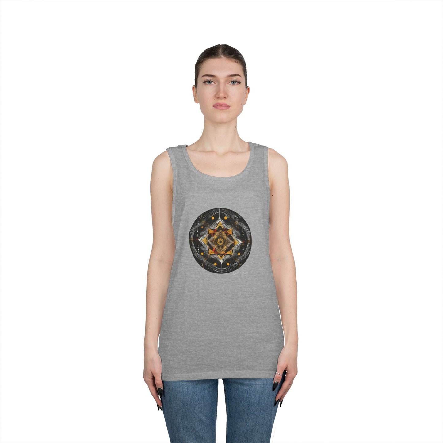 Elated Hippie Archangel Collection "All Seeing Eye" 100% Heavy Cotton Tank Top Men's