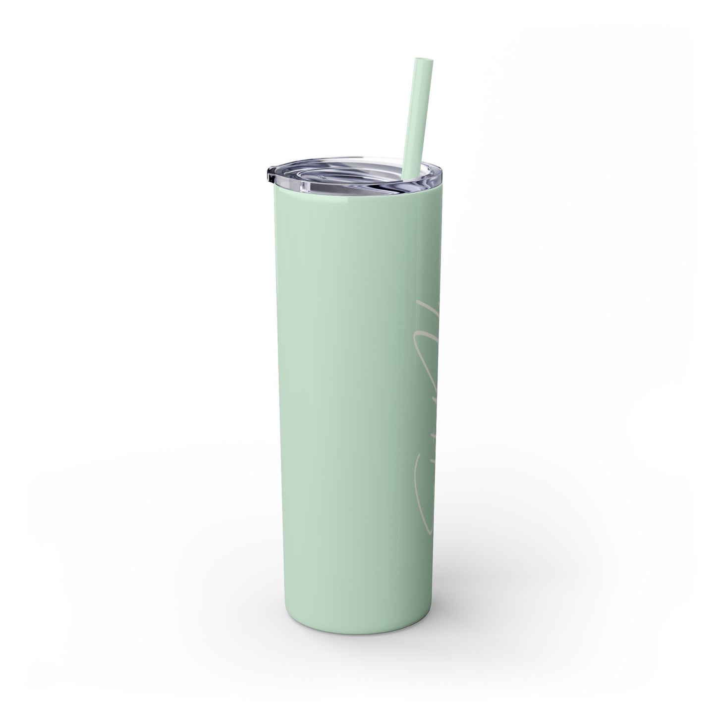 Elated Hippie 20oz Skinny Tumbler with Straw - Inspirational Drinkware for Eco-Conscious Lifestyle