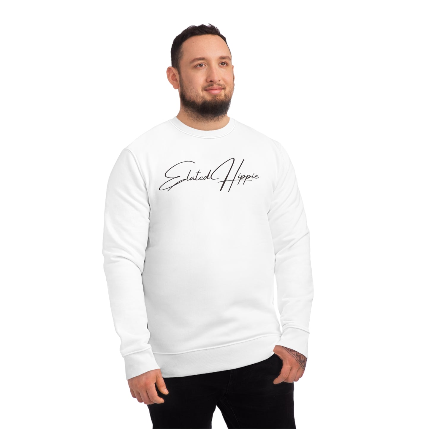 Elated Hippie Organic Cotton Sweatshirt - Cozy and Stylish for Comfort