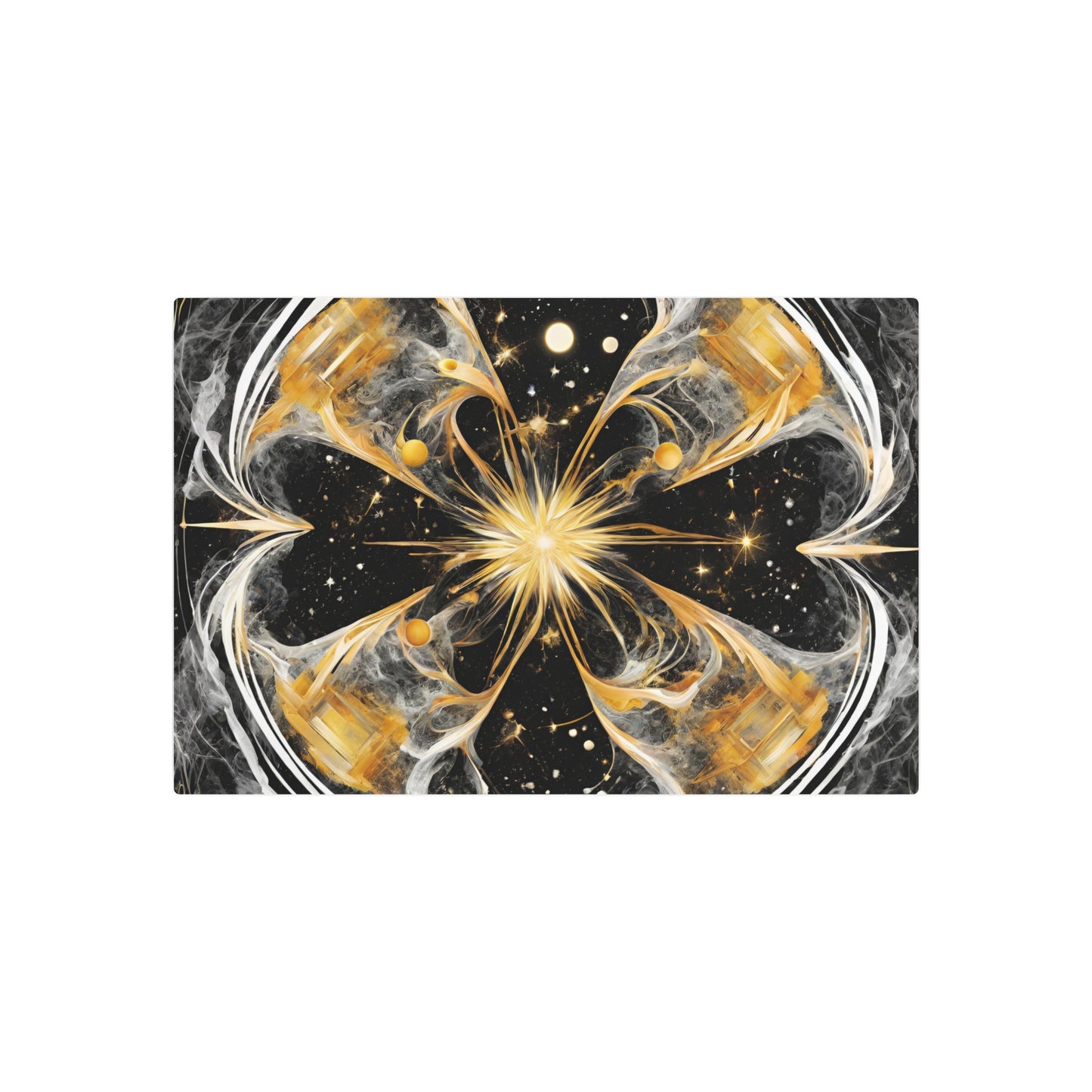 Elated Hippie Archangel Collection "Black into The Abyss" Metal Art Piece