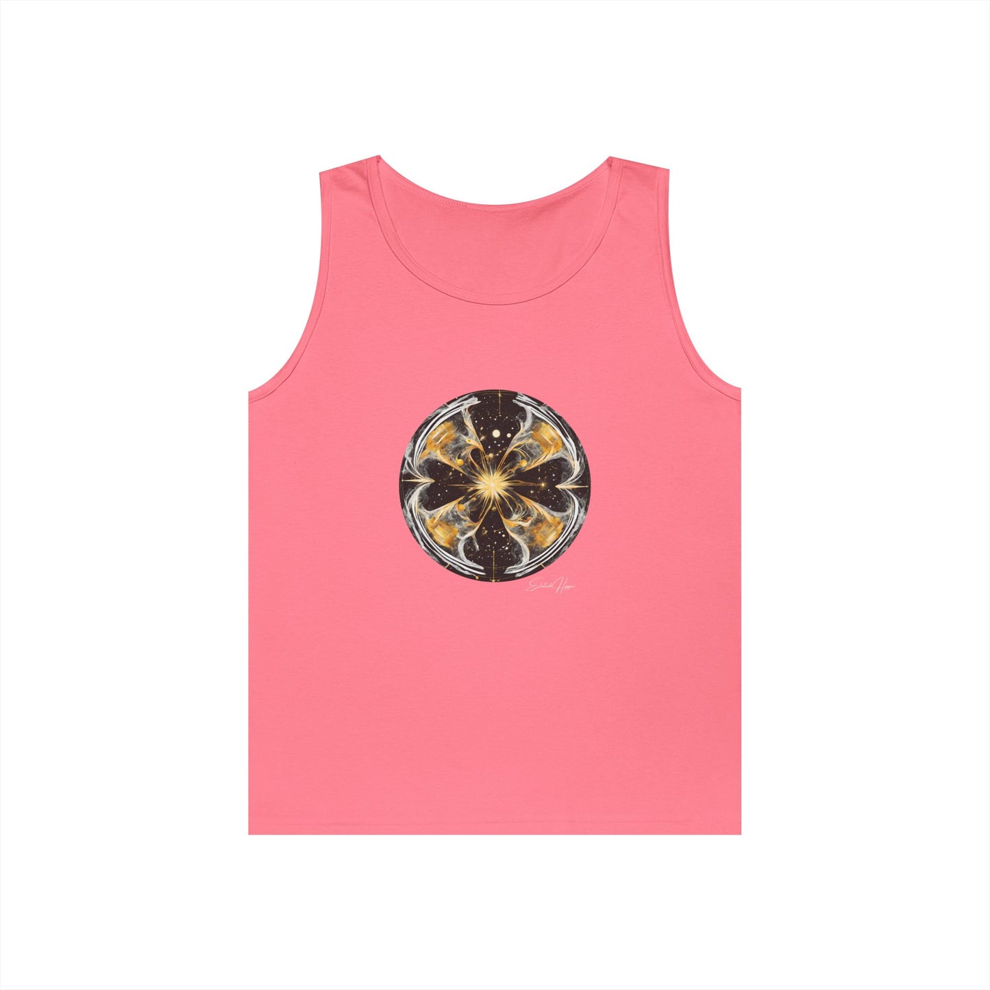 Elated Hippie Archangel Collection "Black Into The Abyss" 100% Heavy Cotton Tank Top Men's
