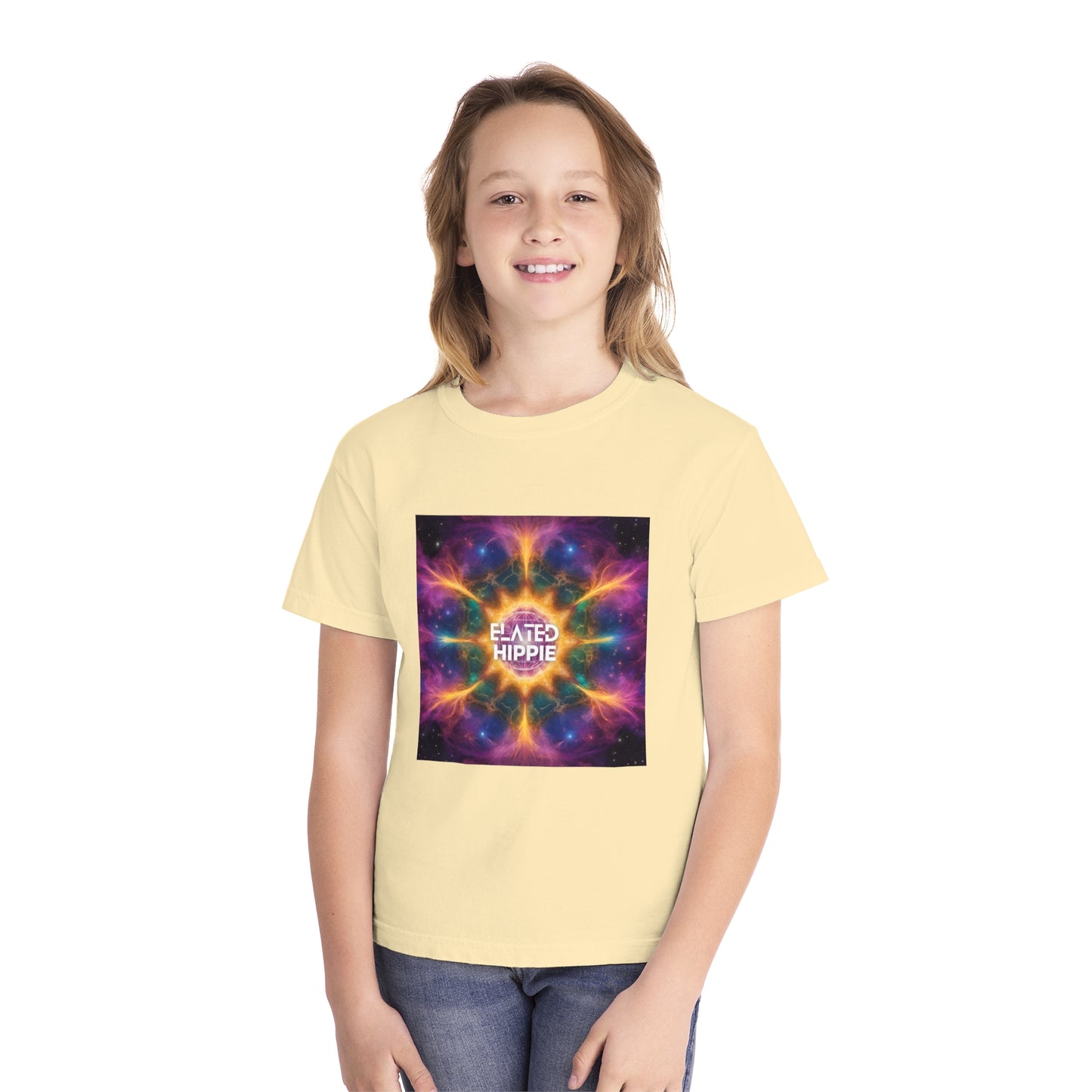 Elated Hippie %100 Cotton "Shining Star" Youth Midweight Tee