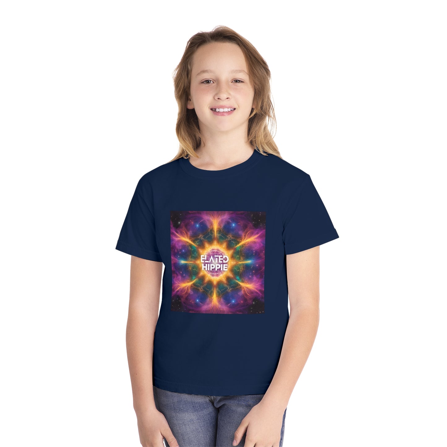 Elated Hippie %100 Cotton "Shining Star" Youth Midweight Tee