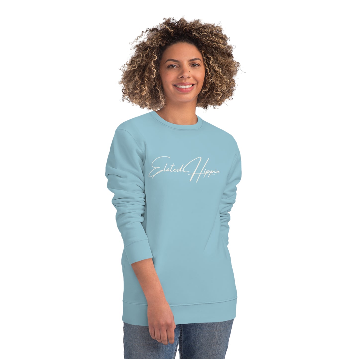 Elated Hippie Organic Cotton Sweatshirt - Cozy and Stylish for Comfort