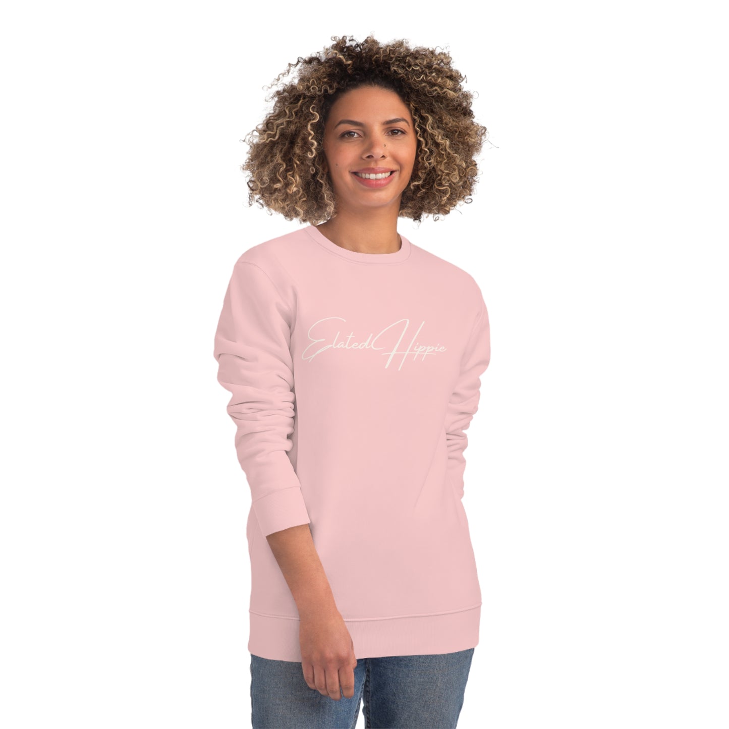 Elated Hippie Organic Cotton Sweatshirt - Cozy and Stylish for Comfort